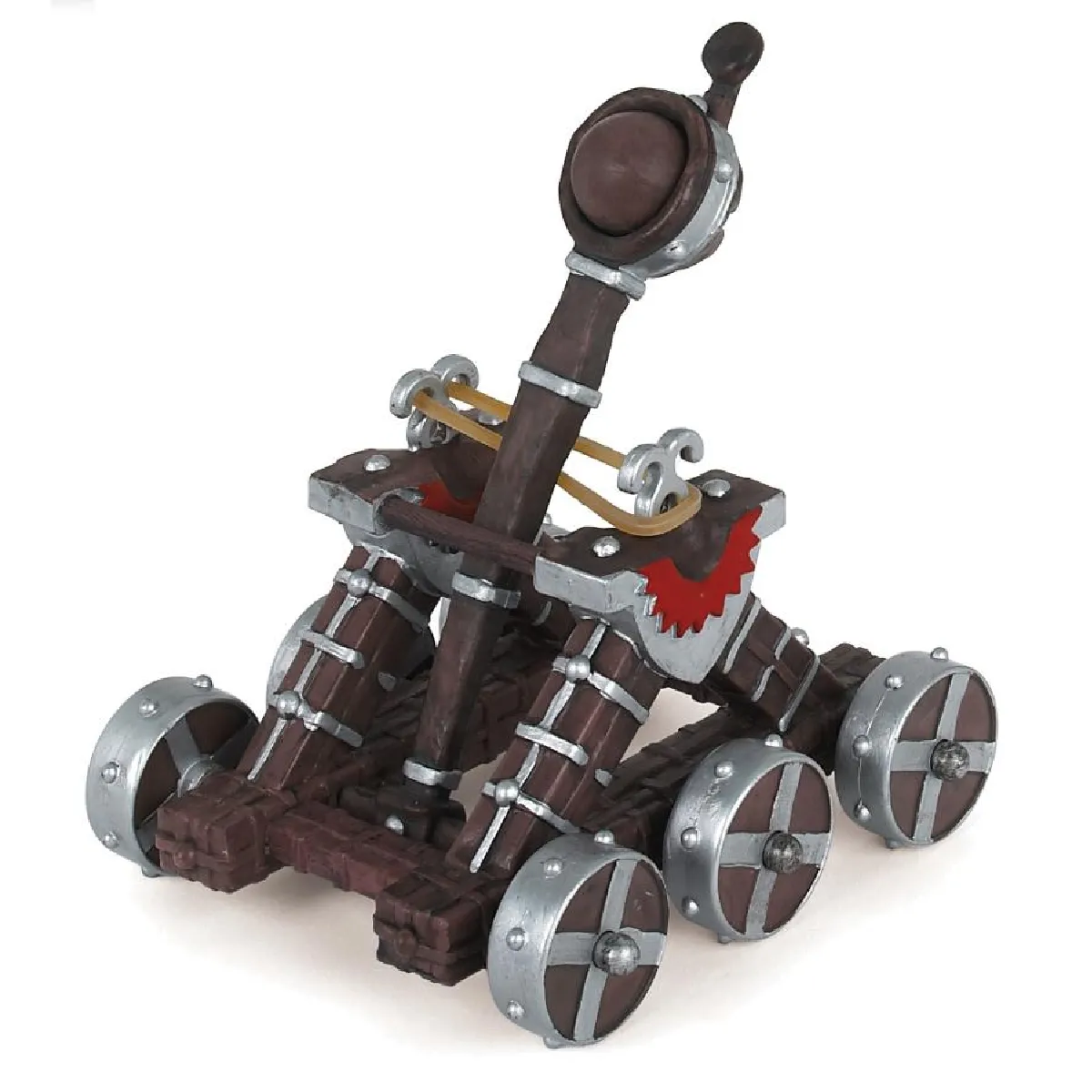 Papo Rouge Catapulte - Figurine De Guerre Pour Chevaliers - Neuf - Image 3