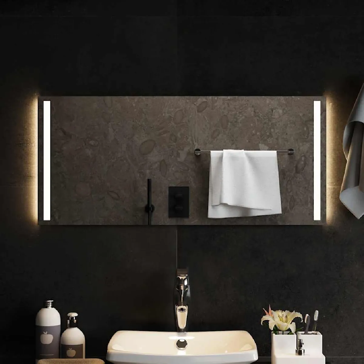 VIDAXL Miroir de salle de bain à LED - vue 1