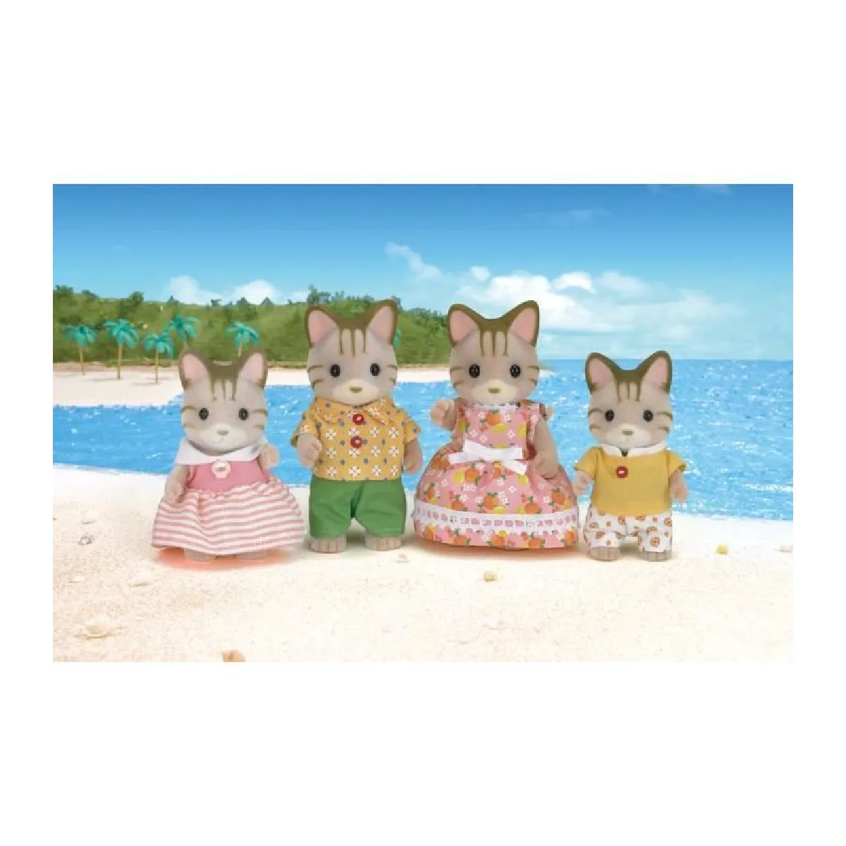 SYLVANIAN FAMILIES 5180 Famille Chat Tigre Les Familles Articulée et Habillée A partir de - vue 10