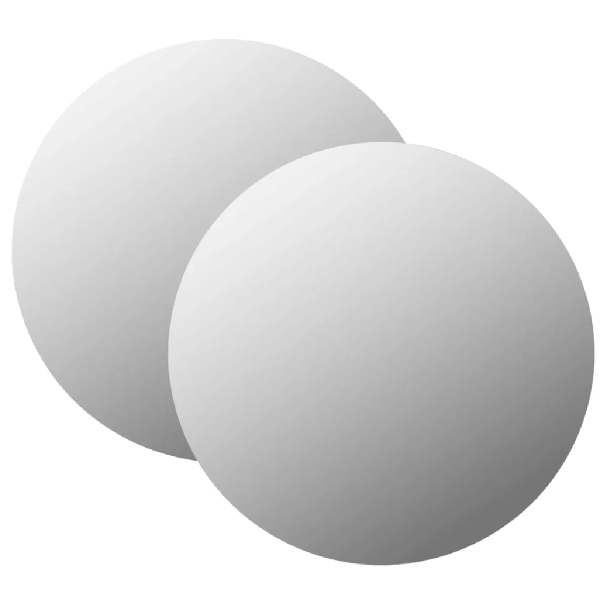 Miroir Vidaxl Mural Rond Verre 2 Unités 40 cm - Image 3