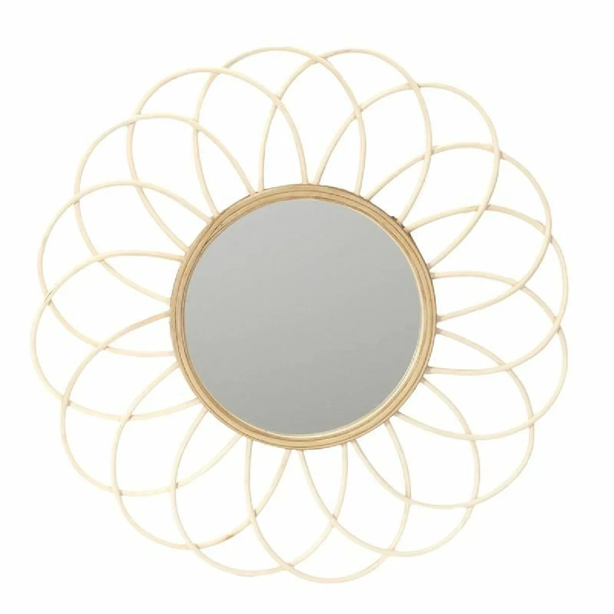 Paris Prix Beige Miroir Mural Rosace