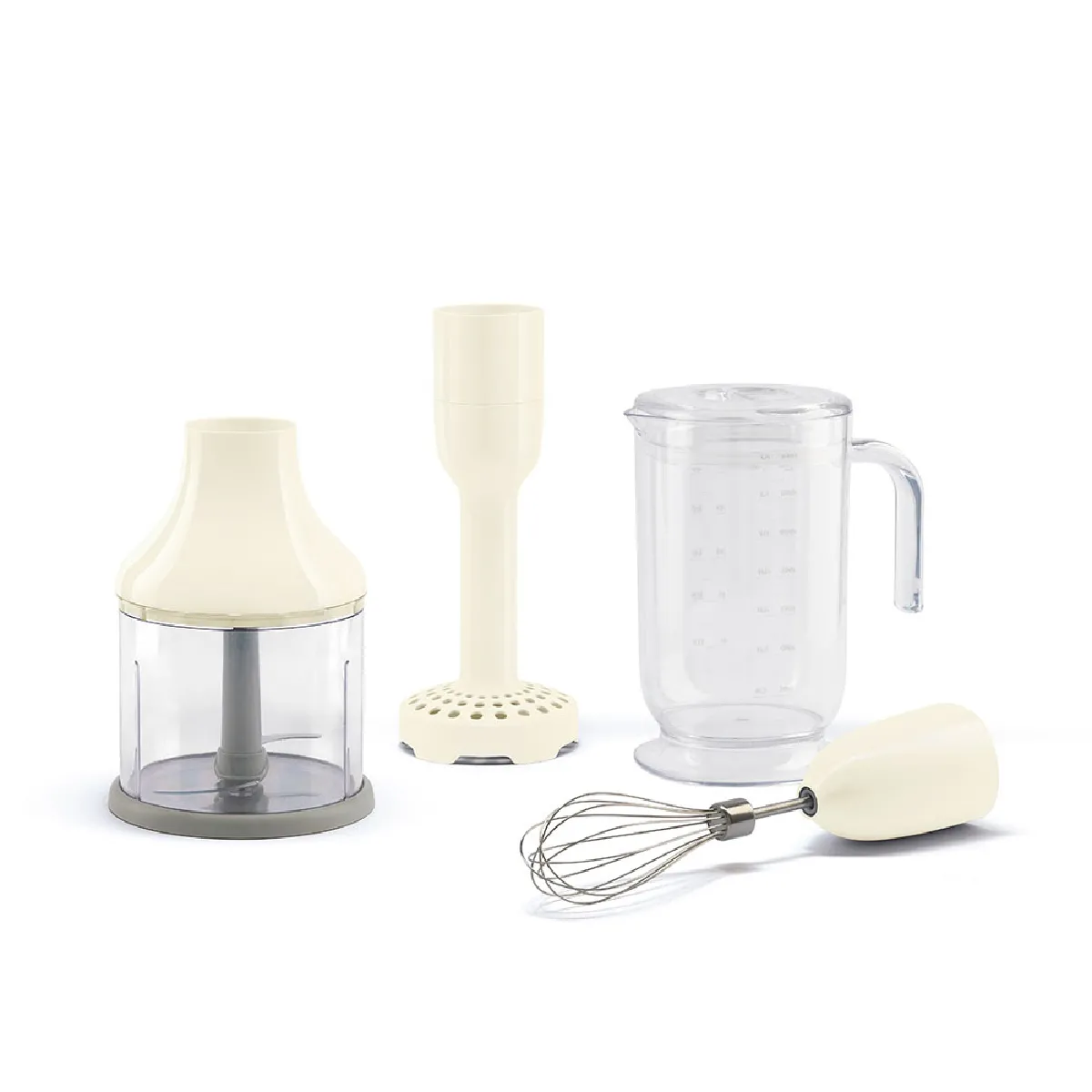 SMEG Kit de 4 accessoires Crème pour mixeur plongeant ANNÉES 50 HBAC11CR - vue 2