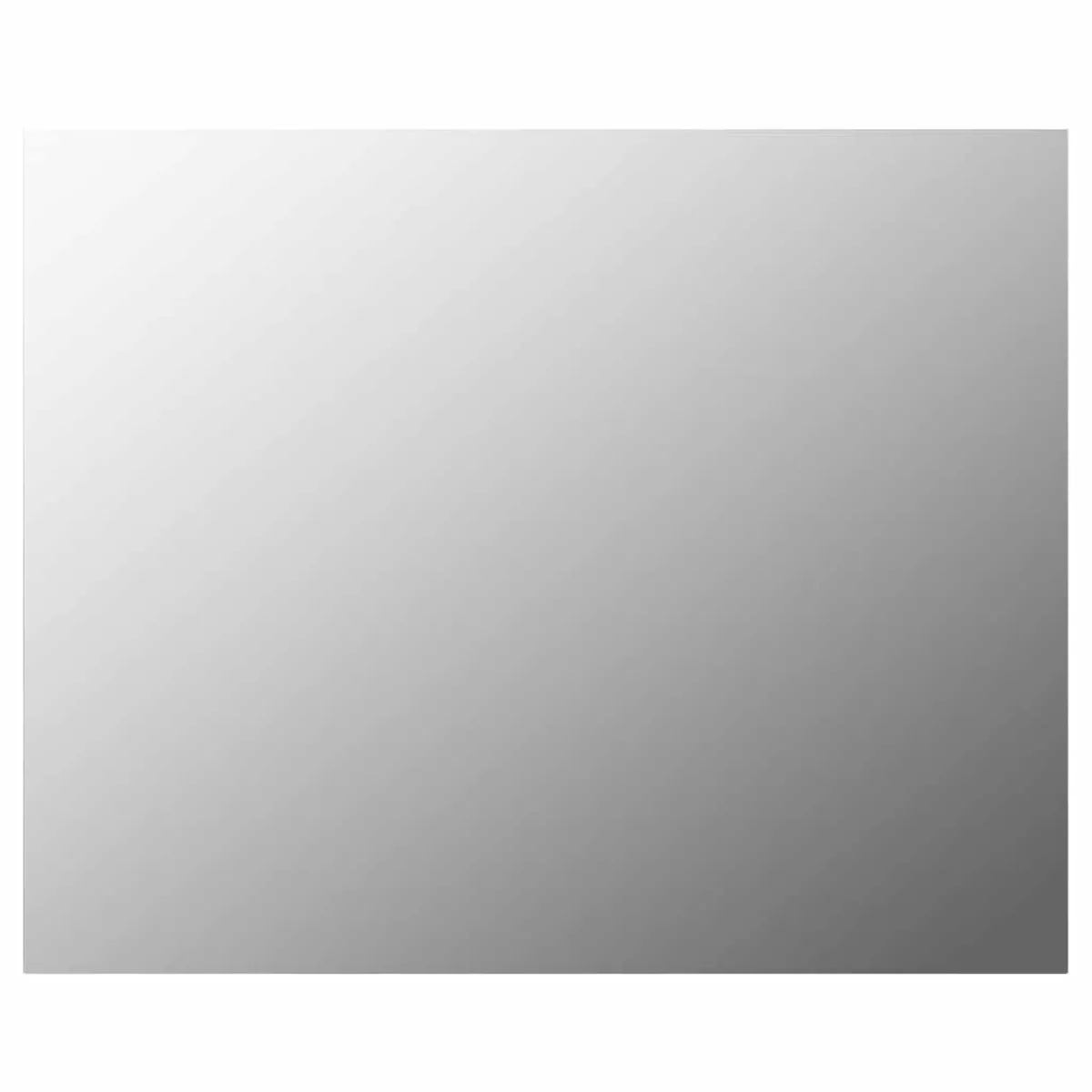Vidaxl Argent Miroir Sans Cadre Miroir Mural Rectangulaire Salon Salle De Bain Chambre Maison Intérieur Durable Réfléchissant 100X60 Cm Verre - Image 3