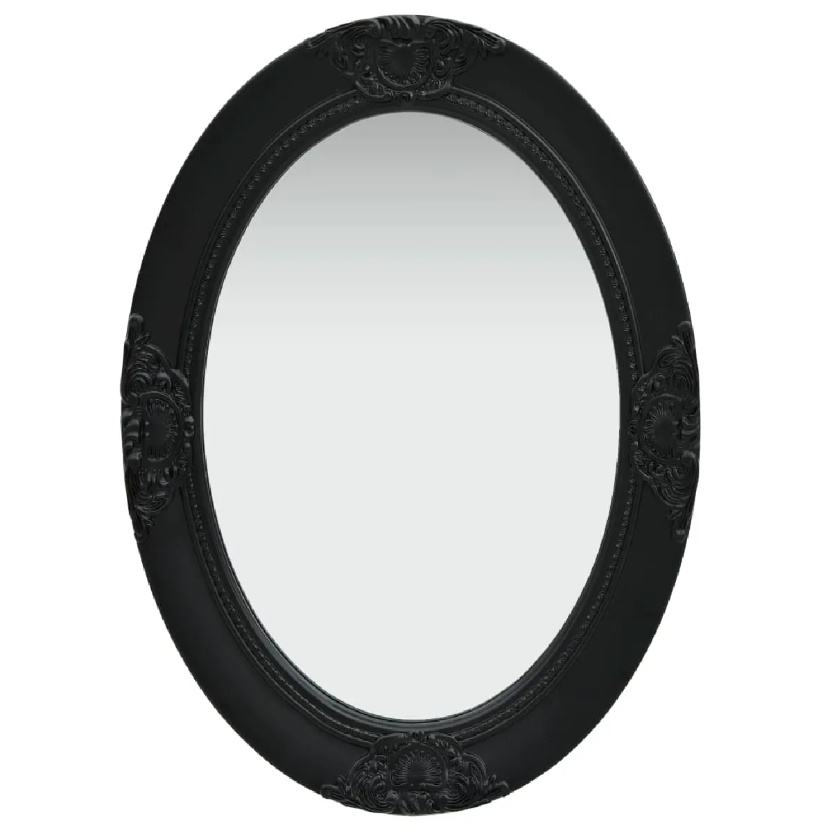 VIDAXL - Miroir mural baroque - 50x70 cm - Noir - Image 2