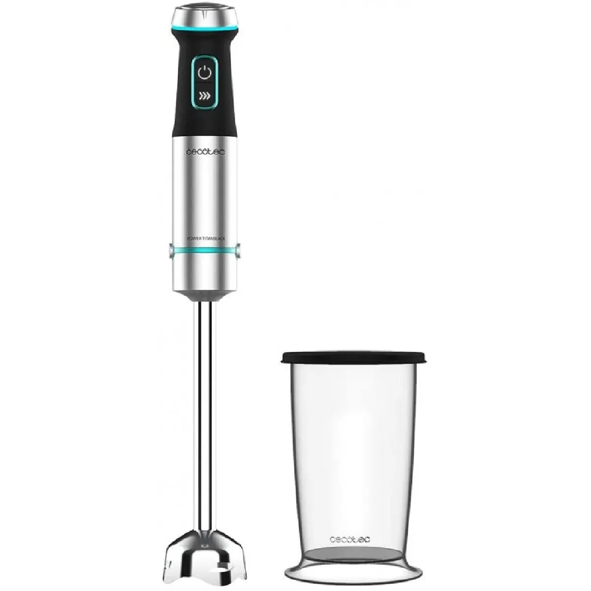 Cecotec Noir Mixeur Plongeant Power Titanblack 1200 Xl Acier Puissance 1200 W, Pied Xl, Cloche Anti-Éclaboussures - Image 4