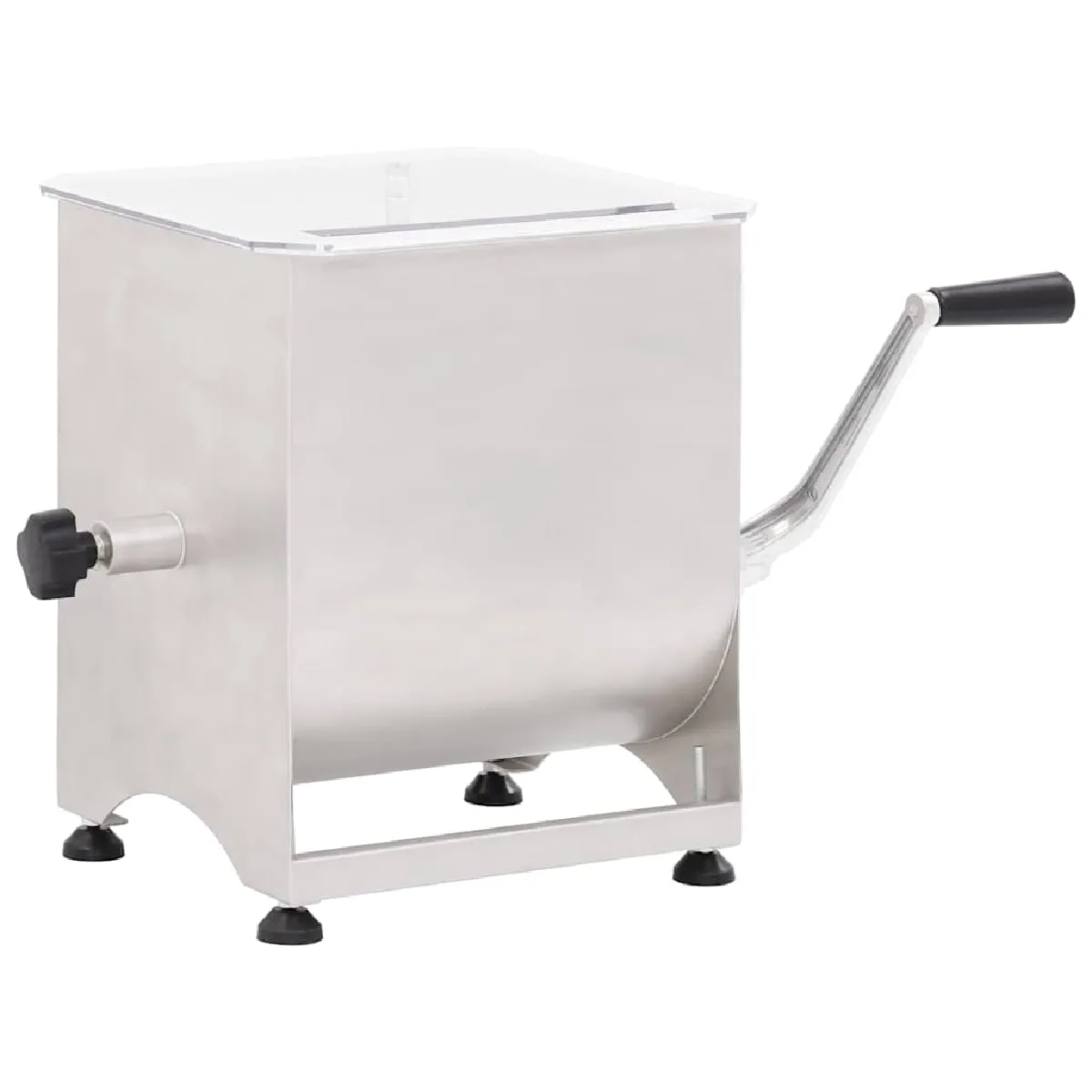 Hachoir Manuel VidaXL – Inox, Capacité 20kg, Facile à Attacher - vue 3