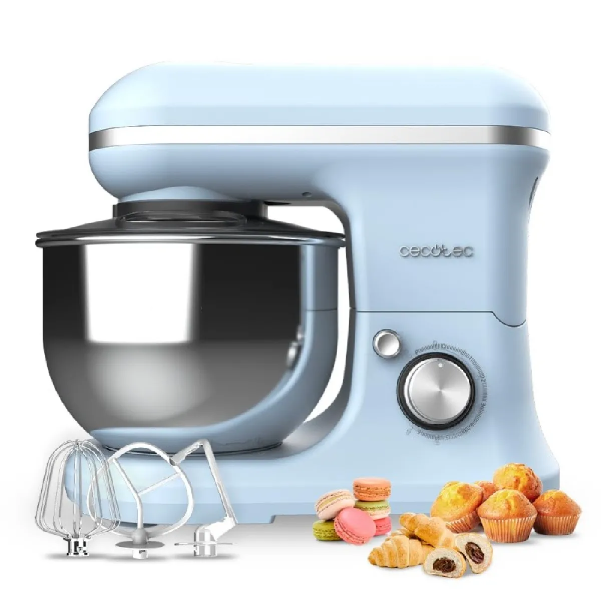 Cecotec Bleu 03904 - Robot Pétrisseur Cecomixer Merengue 5L 1200 Blue - Neuf - Image 3