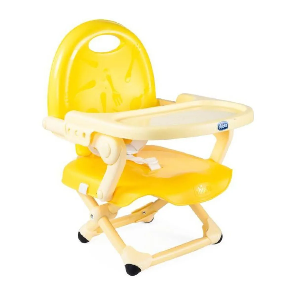 Chicco Pocket Snack Rehausseur Chaise Bébé pour Enfants de à 15 kg Chaise Haute Portable Réglable avec Fermeture Compacte et Plateau Amovible Saffron - vue 2