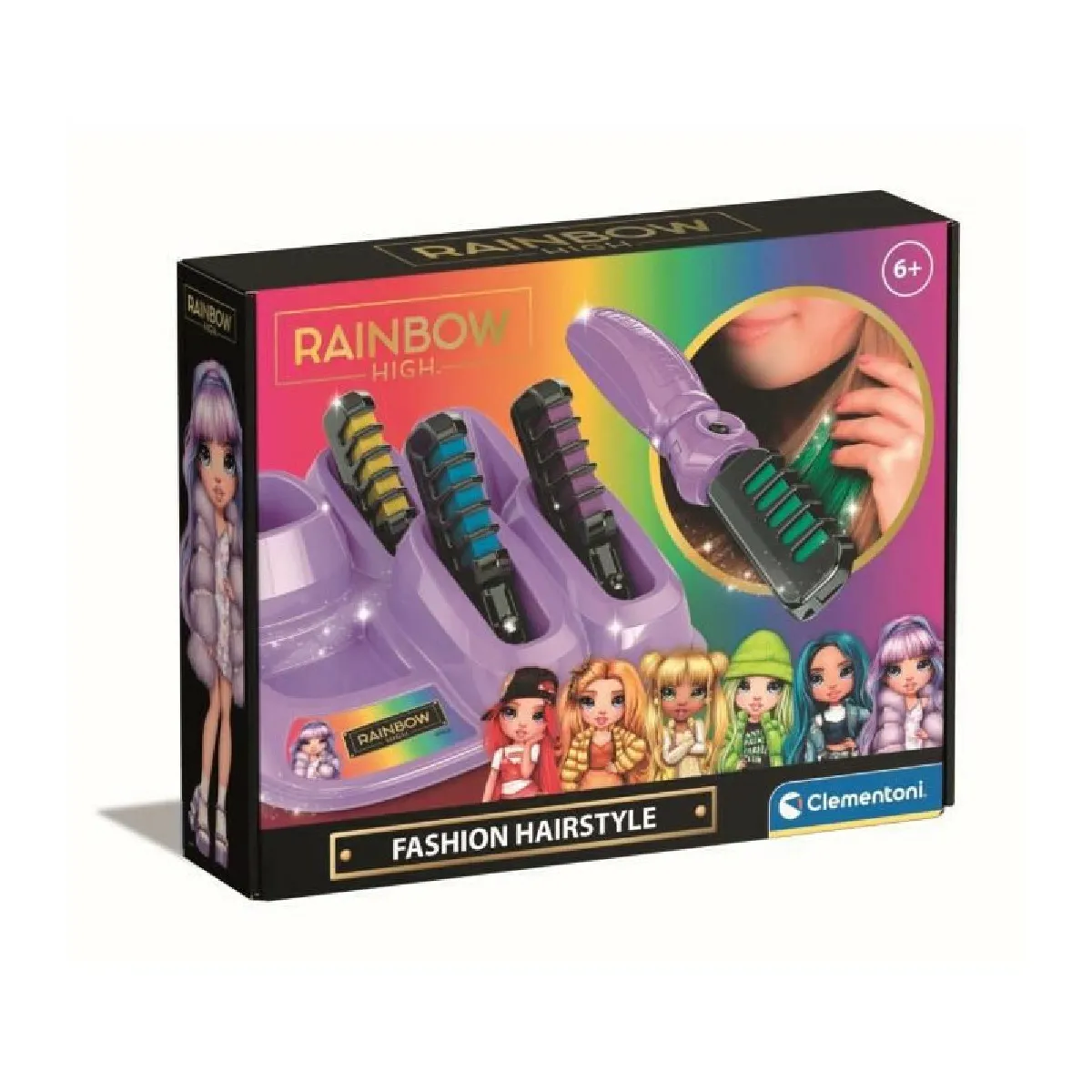 Clementoni Craies pour cheveux Rainbow High