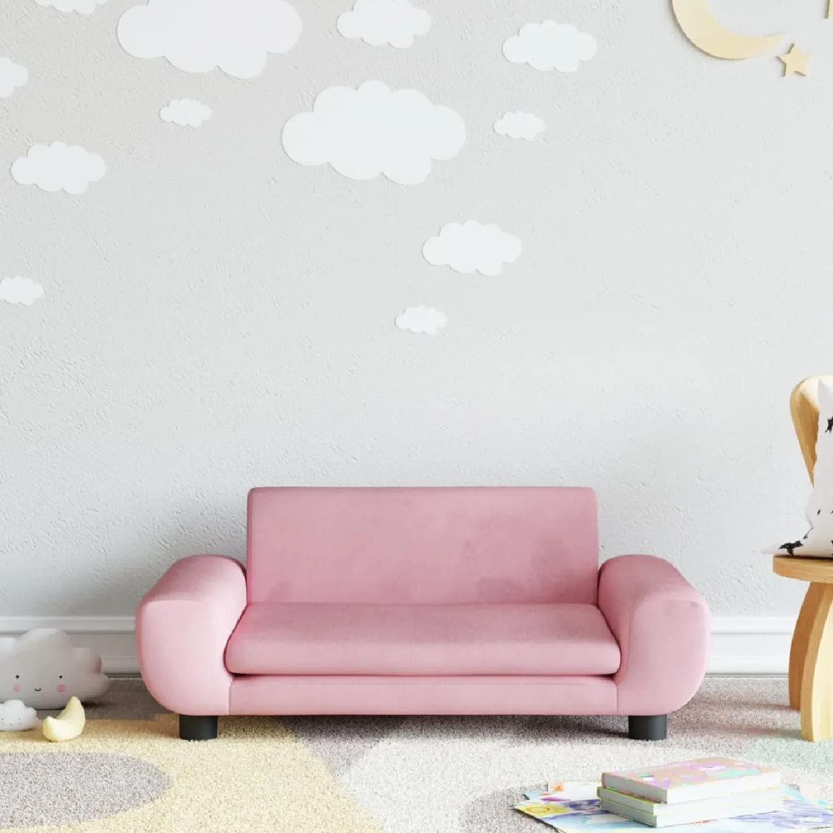 vidaXL Canapé enfants - Rose 70x45x33 cm vidaXL Canapé enfants - Rose 70x45x33 cm