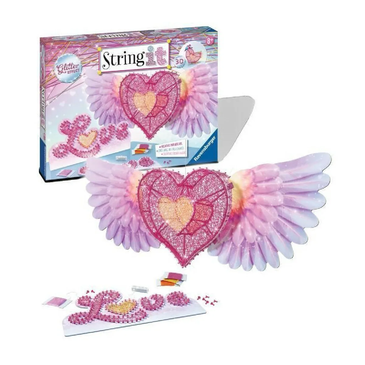Ravensburger Rose String It Cœur 3D