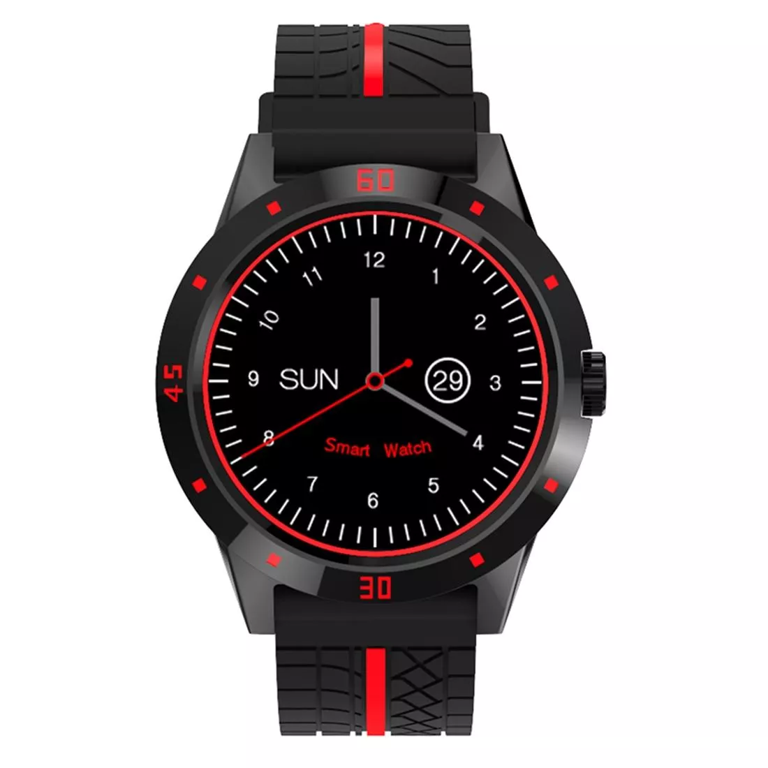 YONIS Montre Connect&eacute;e Smartwatch Multifonction 1.3' TFT Bluetooth Pulsom&egrave;tre Podom&egrave;tre