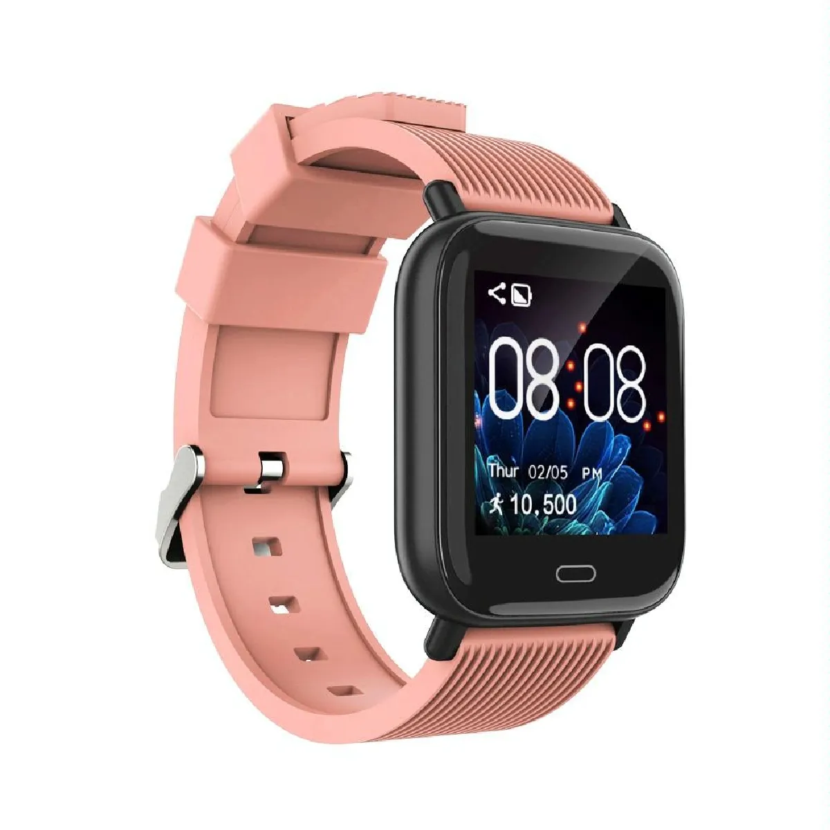 Yonis Orange Montre Connectée Étanche Ip67 Suivi Santé