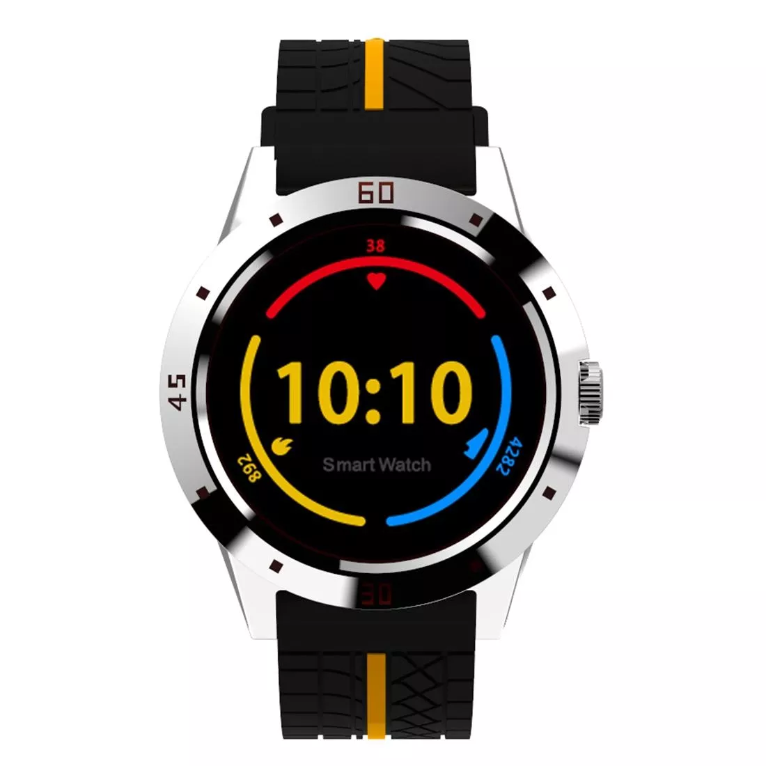 YONIS Montre Connect&eacute;e Smartwatch Multifonction 1.3' TFT Bluetooth Pulsom&egrave;tre Podom&egrave;tre