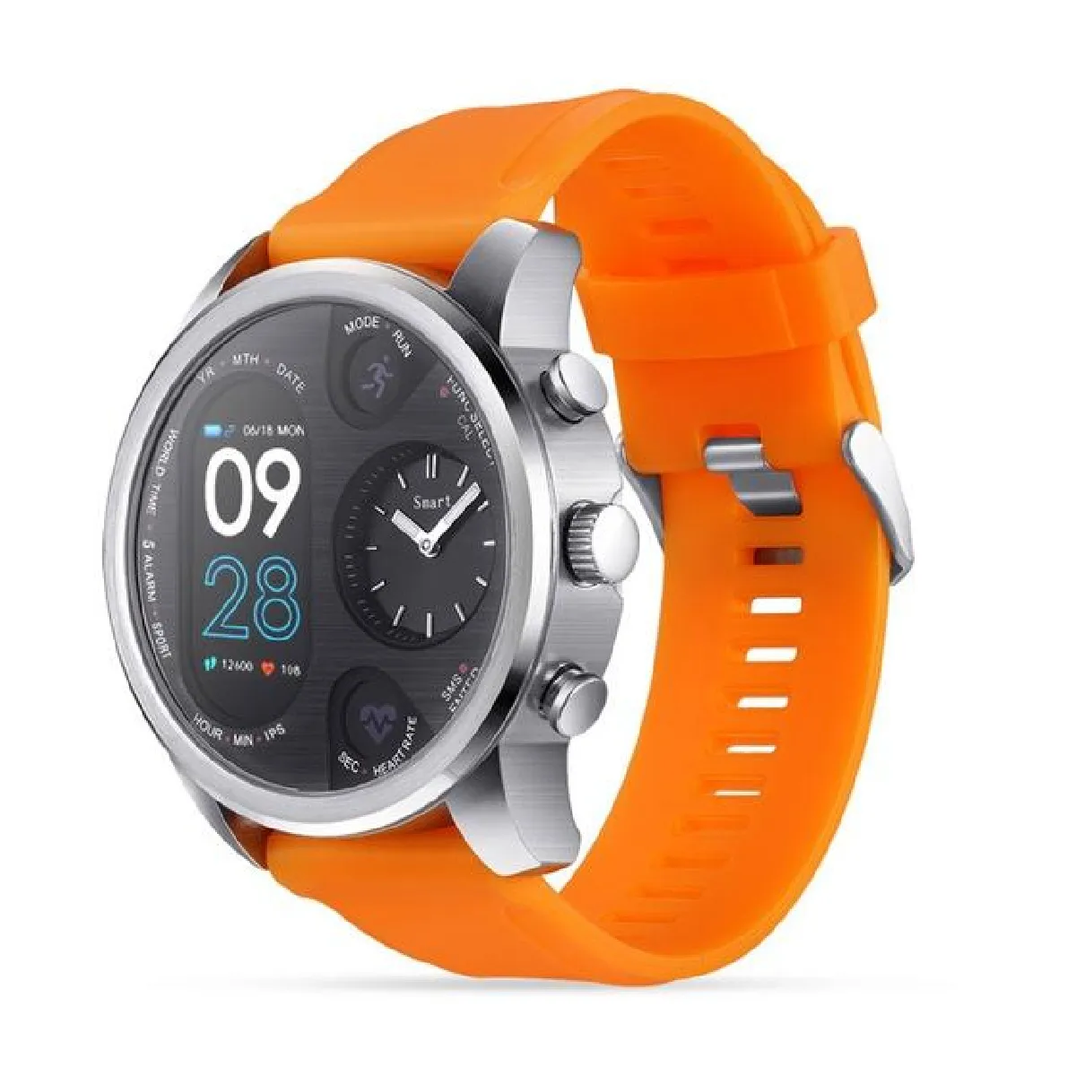 YONIS - Montre Connectée - Suivi Cardio - Étanche IP68 - Orange - Image 2