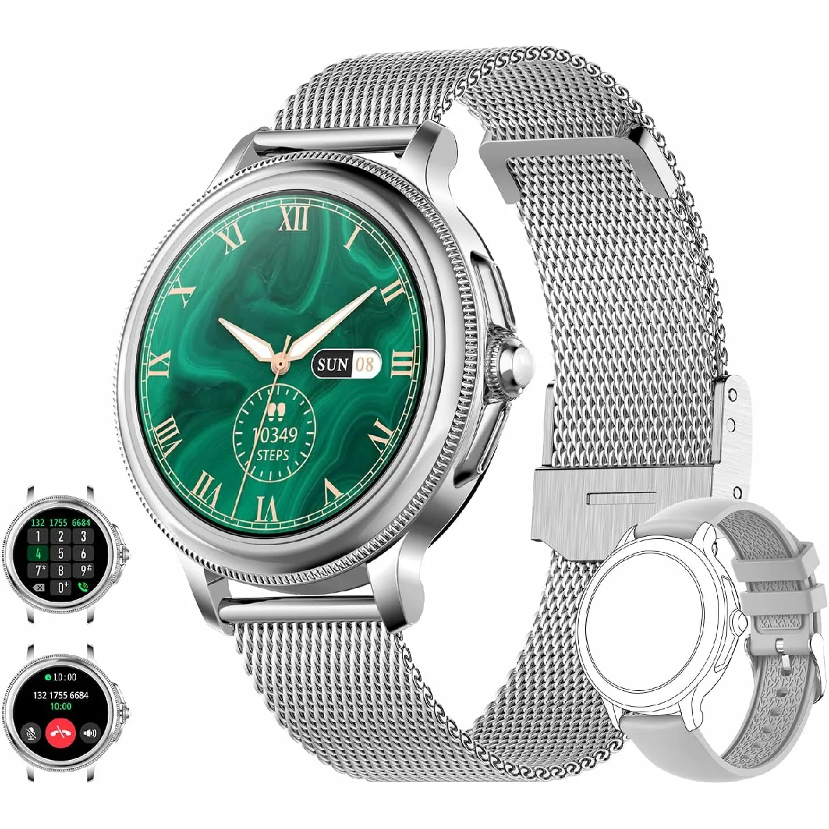 Montre Connectée Femme - Argent Montre Connectée Femme - Argent