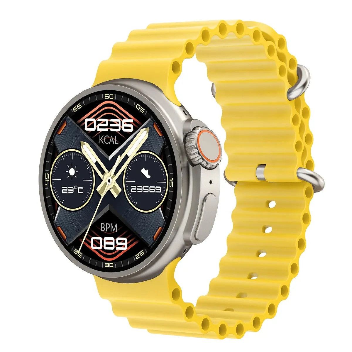 Yonis Jaune Montre Connectée Ultra