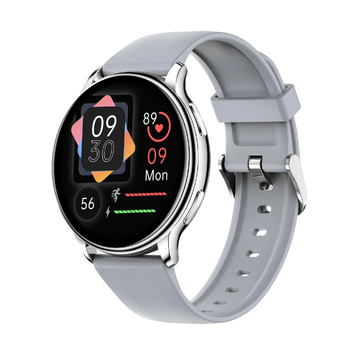 Yonis Argent Montre Connectée Avec Suivi Cardio