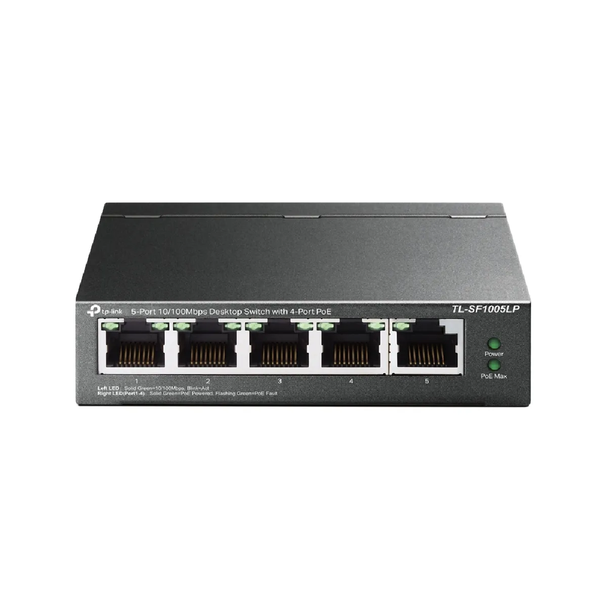 TP Link TL SF1005LP V1 commutateur non géré 5 x 10100 4 PoE de bureau fixation murale PoE - vue 6