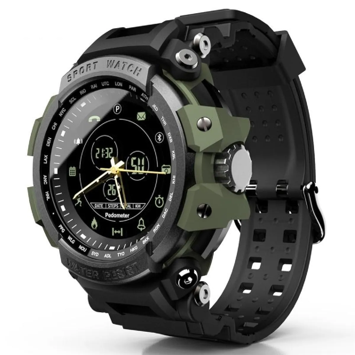 YONIS - Montre Connectée - Bluetooth - Étanche IP68 - Suivi d'Activité Sportive - Vert - Image 2