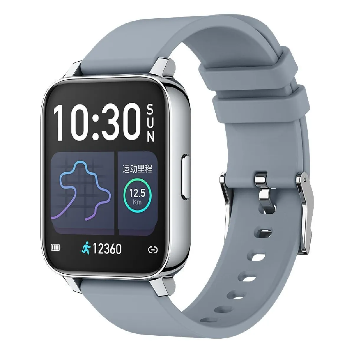 Yonis Montre Connectée Avec Cardiofréquencemètre - Graphite