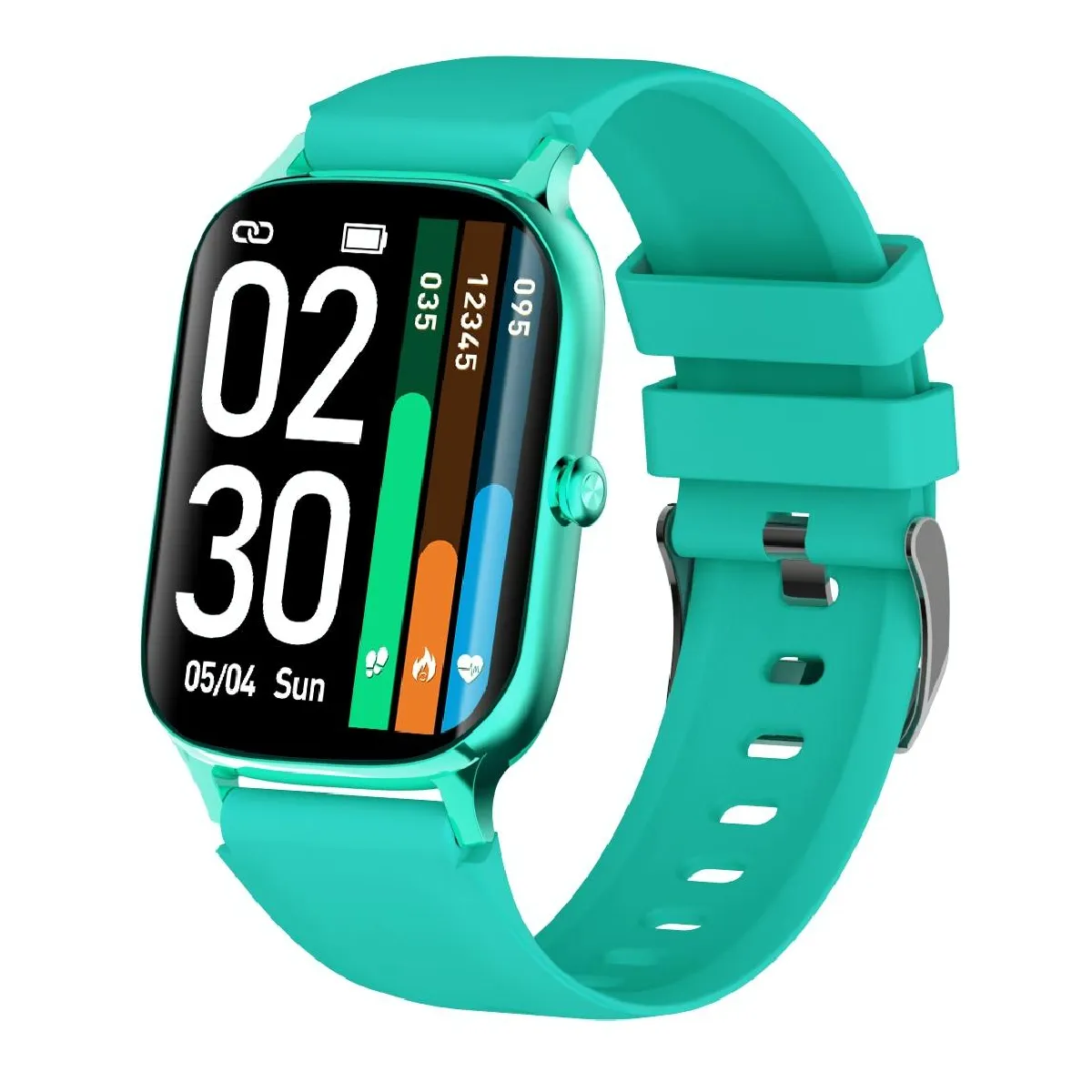 Yonis Vert Montre Connectée Ip67 Étanche Suivi Santé