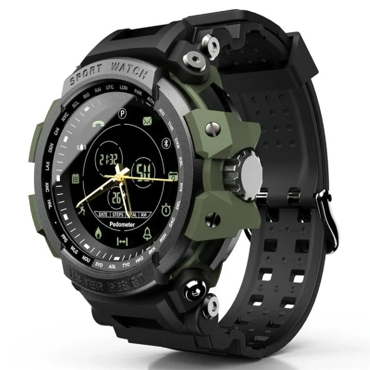 Yonis Vert Montre Connectée Ip68 Étanche Sport Plus