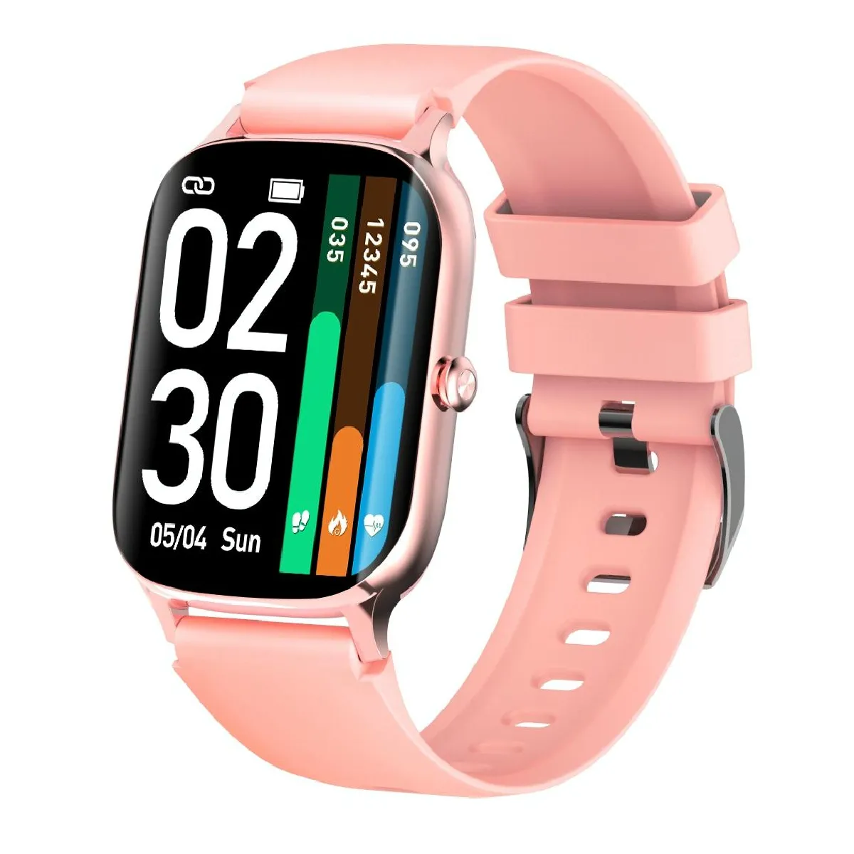 Yonis Rose Montre Connectée Ip67 Étanche Suivi Santé