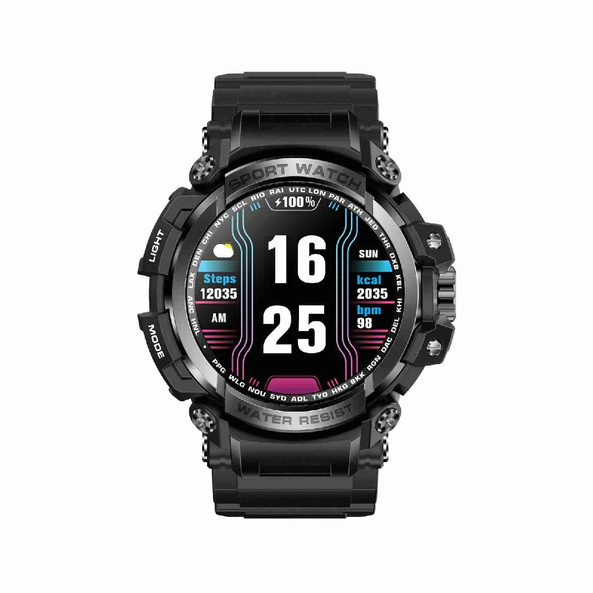 Yonis Montre Connectée Avec Suivi Cardiaque - Graphite