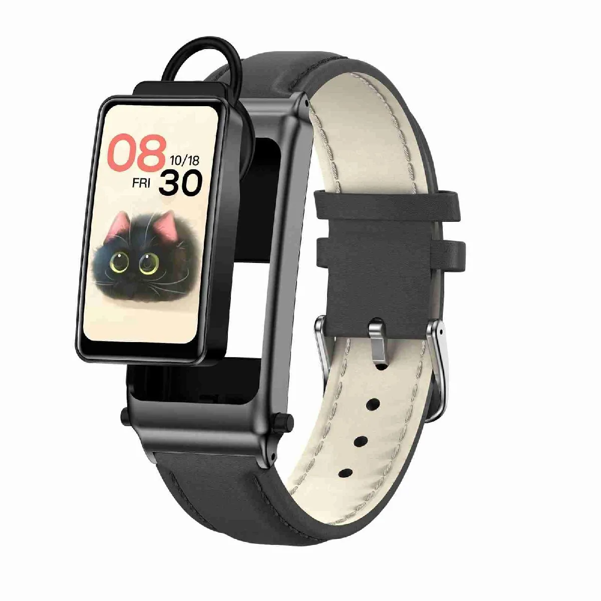 Yonis Noir Montre Connectée Bluetooth Appels & Santé Ip67