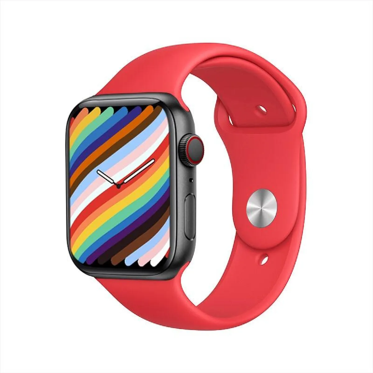 Yonis Rouge Montre Connectée Avec Fréquence Cardiaque - 1,71 Pouces