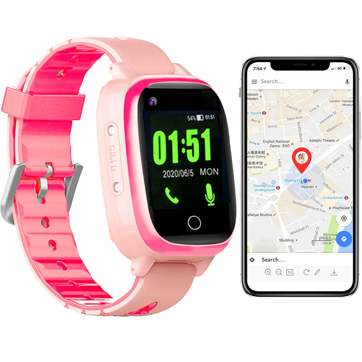 Montre Traceur GPS 4G - vue 2