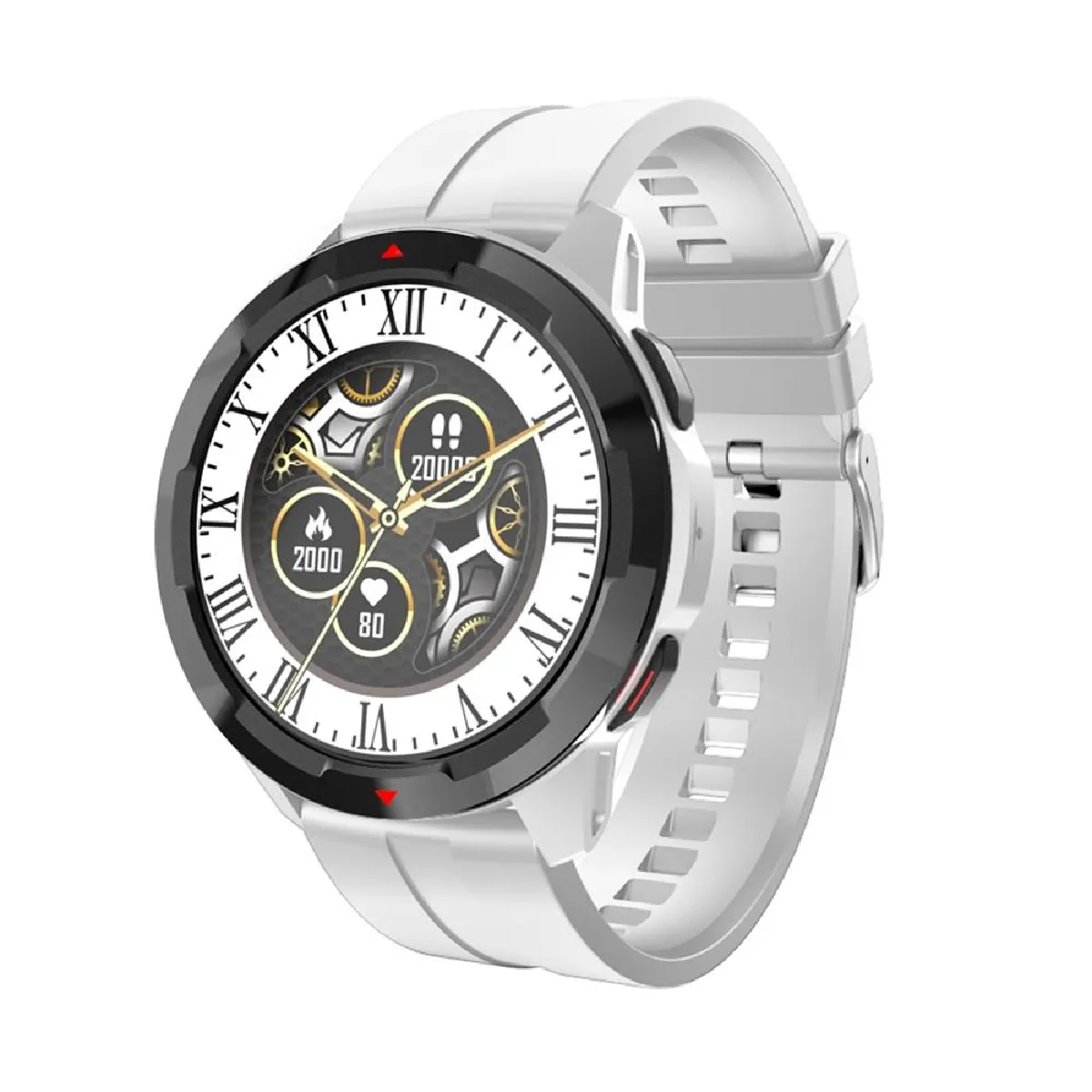 Yonis Argent Montre Connectée Étanche Ip67 Appels Bluetooth