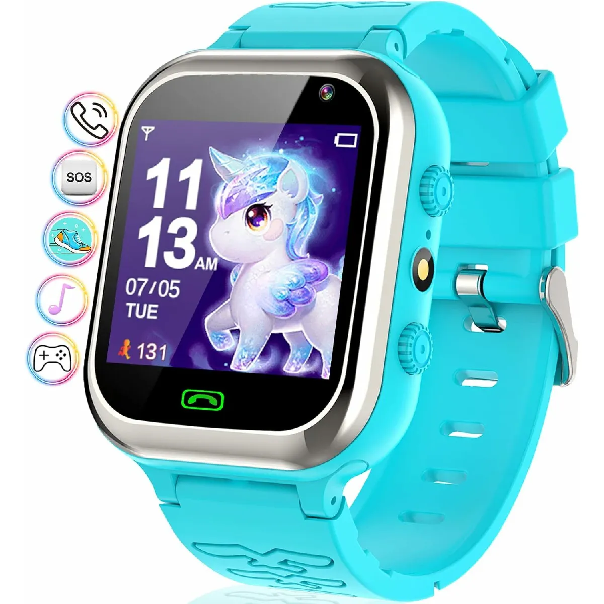 Smartwatch Enfant - Bleu Clair Smartwatch Enfant - Bleu Clair