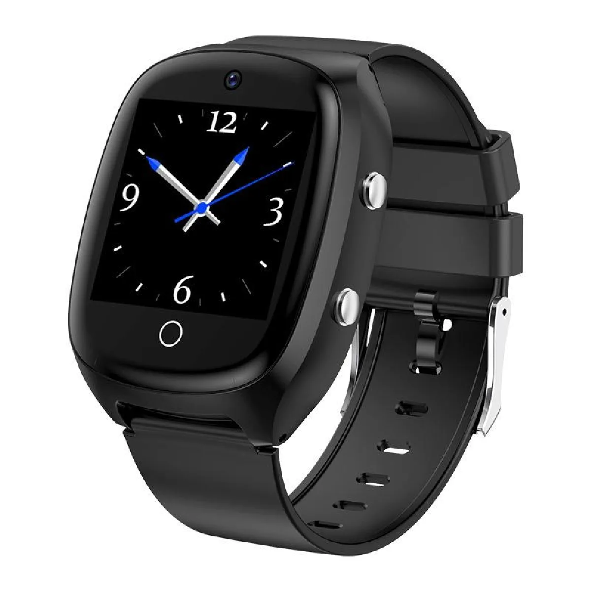 Yonis Montre Connectée Avec Appels Vidéo - 1,54 Pouces - Graphite