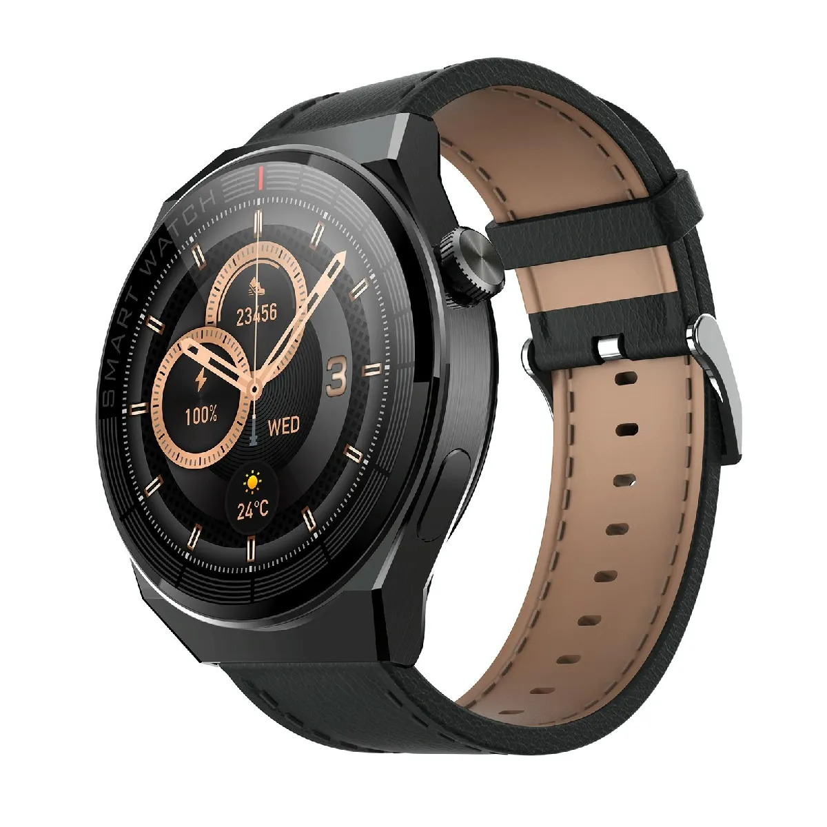 Yonis Noir Montre Connectée Android Ios Étanche Ip68