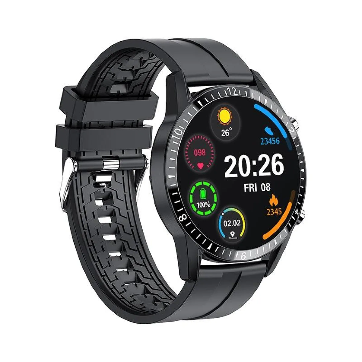 Yonis Montre Connectée Cardio - 1,3 Pouces