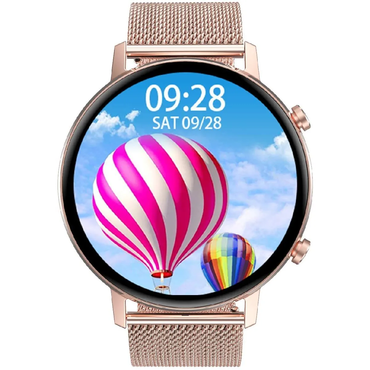 CHRONO Montre Connect&eacute;e Chronus DT96 IP67 &Eacute;tanche Fitness Tracker-Or-Chronus 