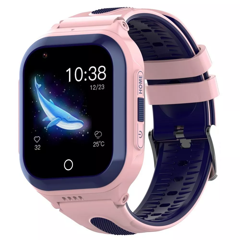 YONIS Montre Connect&eacute;e Enfant GPS SOS &Eacute;tanche Rose
