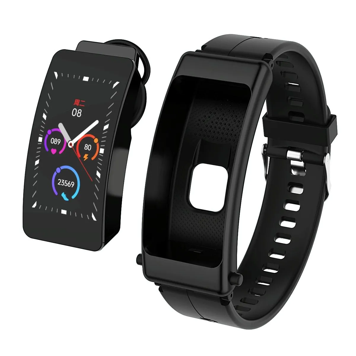 Yonis Noir Montre Connectée Ip67 Bluetooth Appels Santé