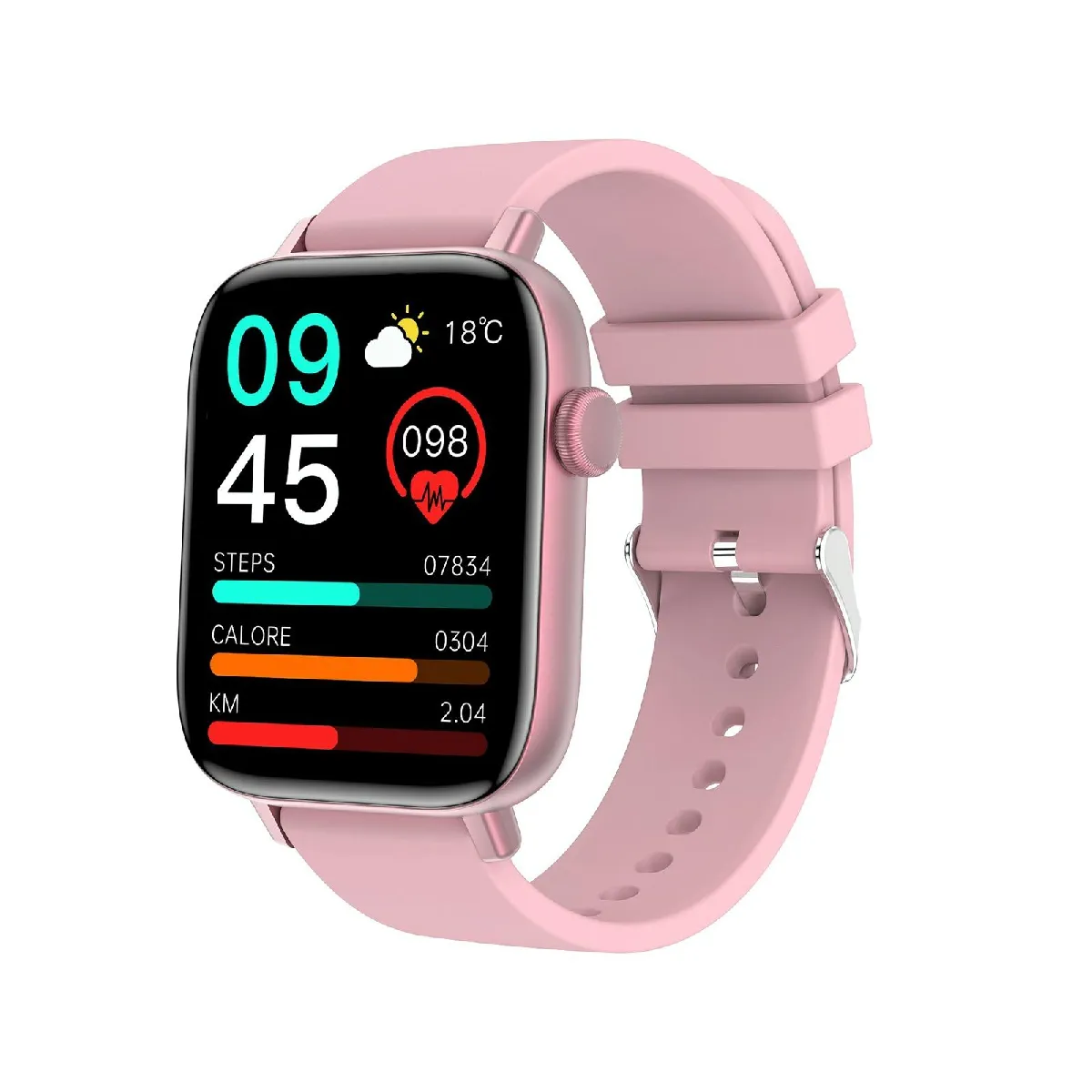 Yonis Rose Montre Connectée 1.9' Hd Appels Bluetooth Et Suivi Santé