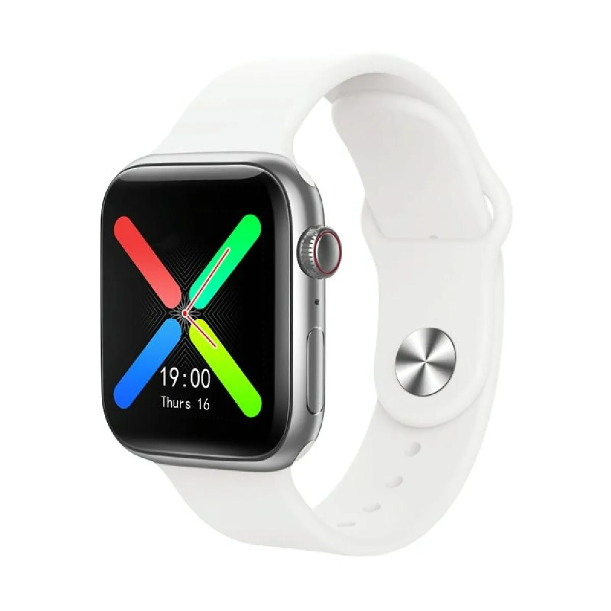 Yonis Blanc Montre Connectée Suivi Santé Étanche Bluetooth