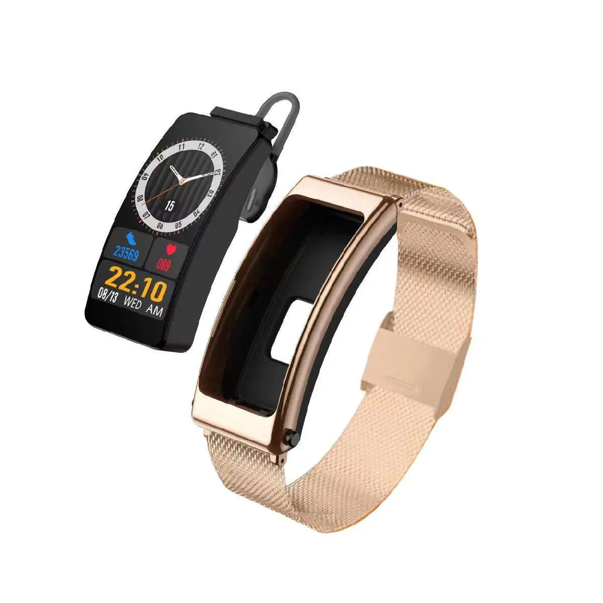 Yonis Rouge Montre Connectée Bluetooth