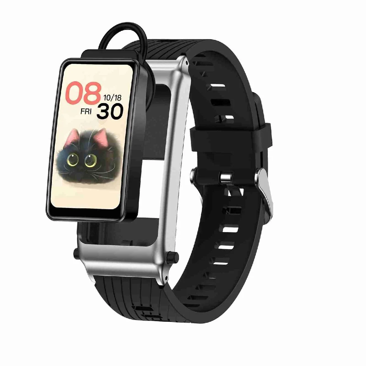 Yonis Argent Montre Connectée Ip67 Bluetooth Appels Et Santé