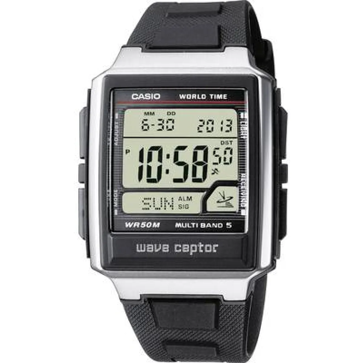 Non Communiqué Noir Montre Radio - Casio - Multifonctions - Image 4