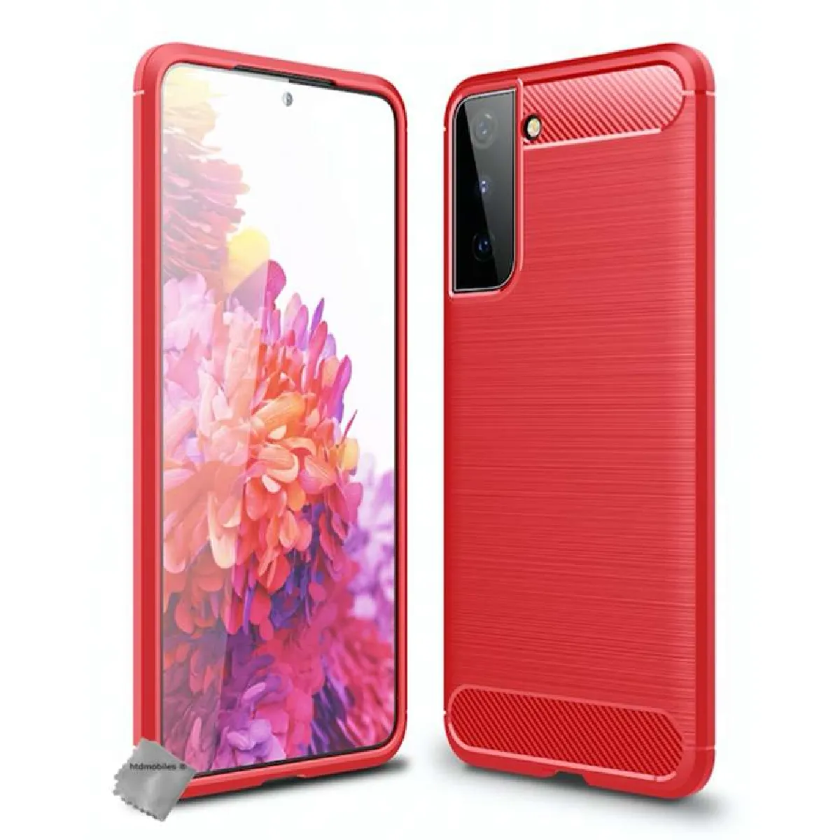 Htdmobiles Rouge Coque Samsung Galaxy S21 5G