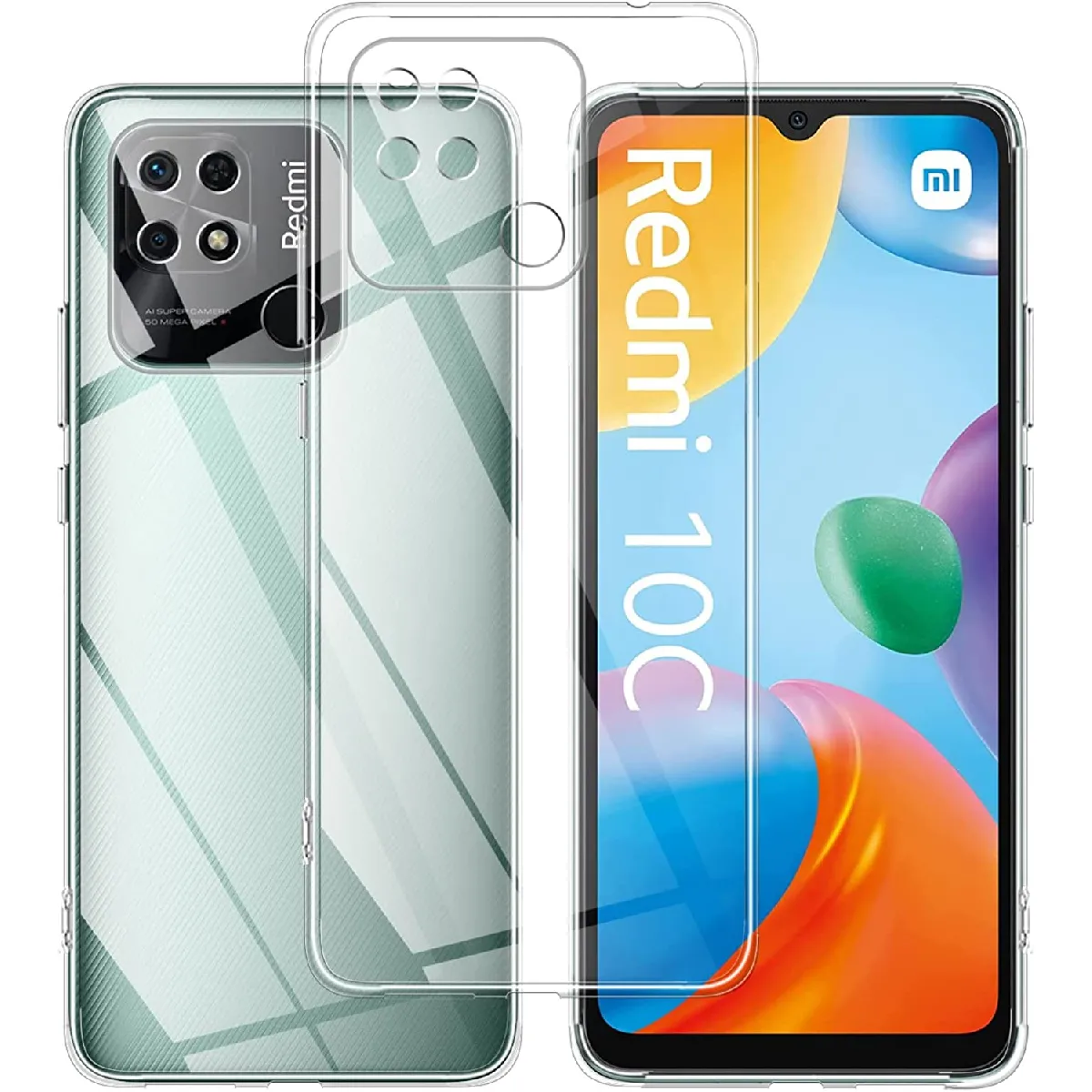 Little Boutik Coque En Silicone Xiaomi Redmi 10C - Transparent