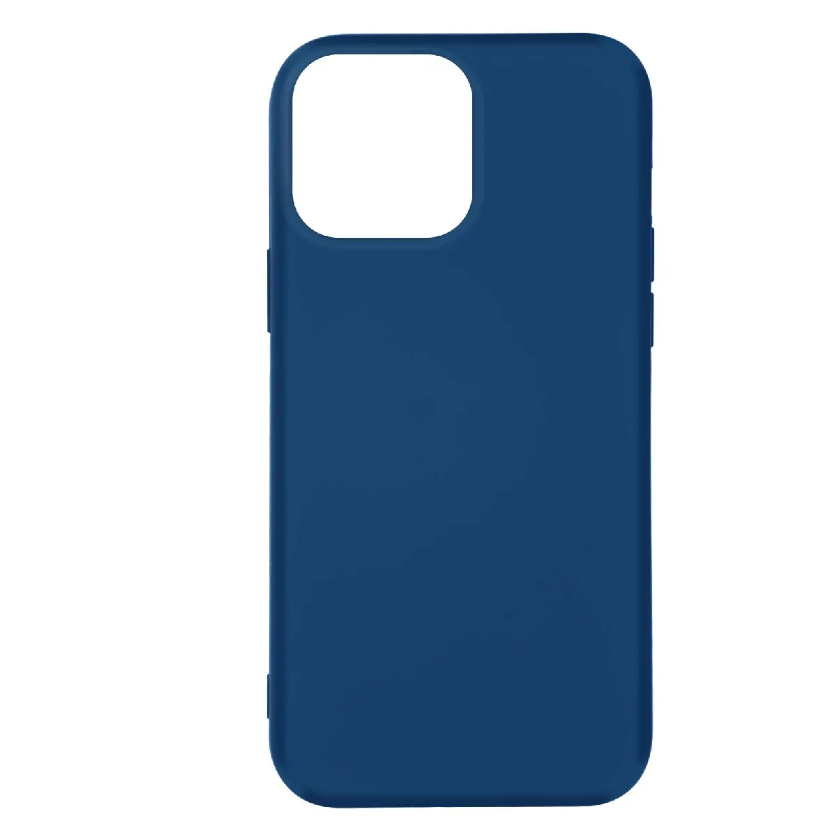Avizar Bleu Coque Pour Iphone 14 Pro Max Semi-Rigide Soft-Touch Fine