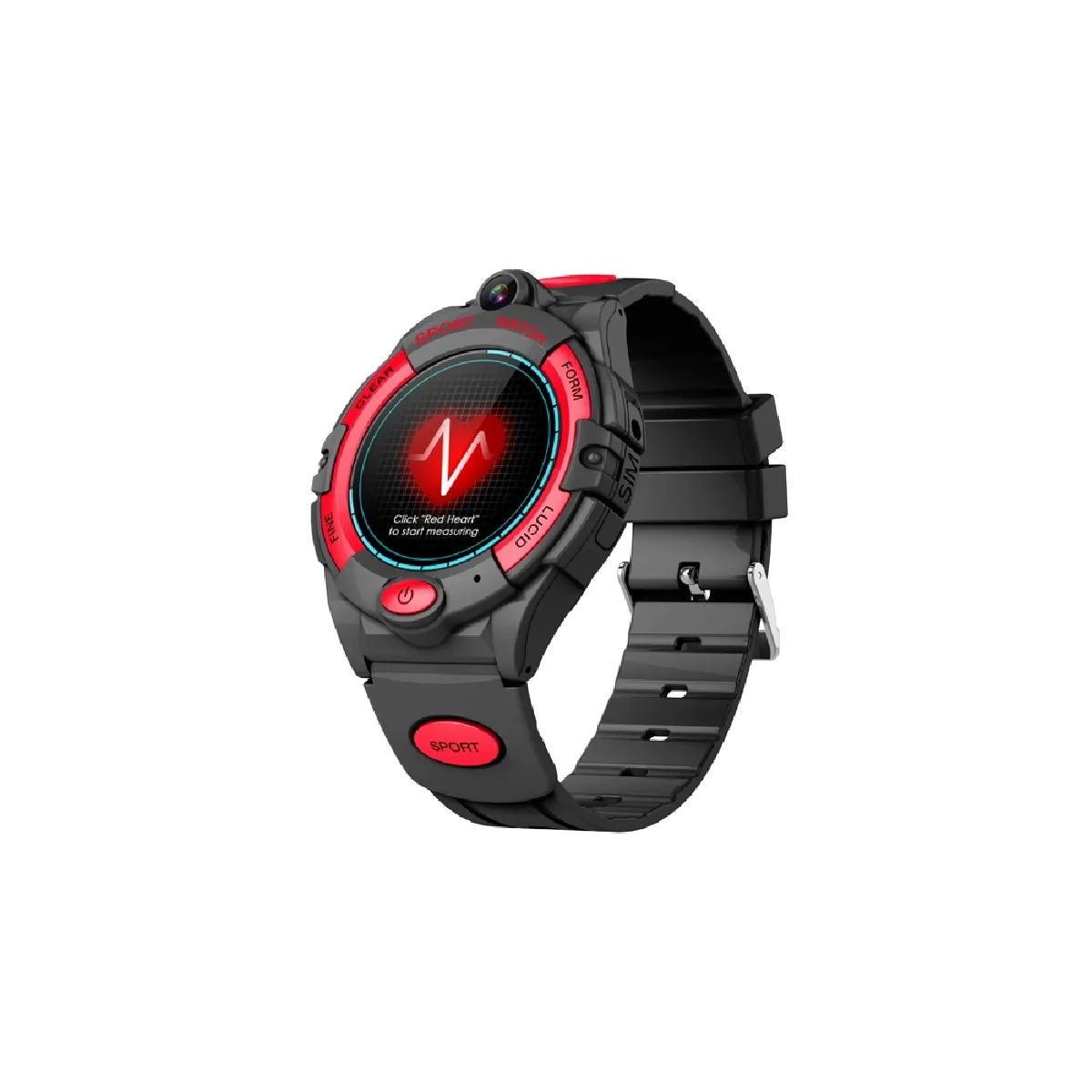 Eko Montre Connectée 4G - Noir/Rouge Eko Montre Connectée 4G - Noir/Rouge