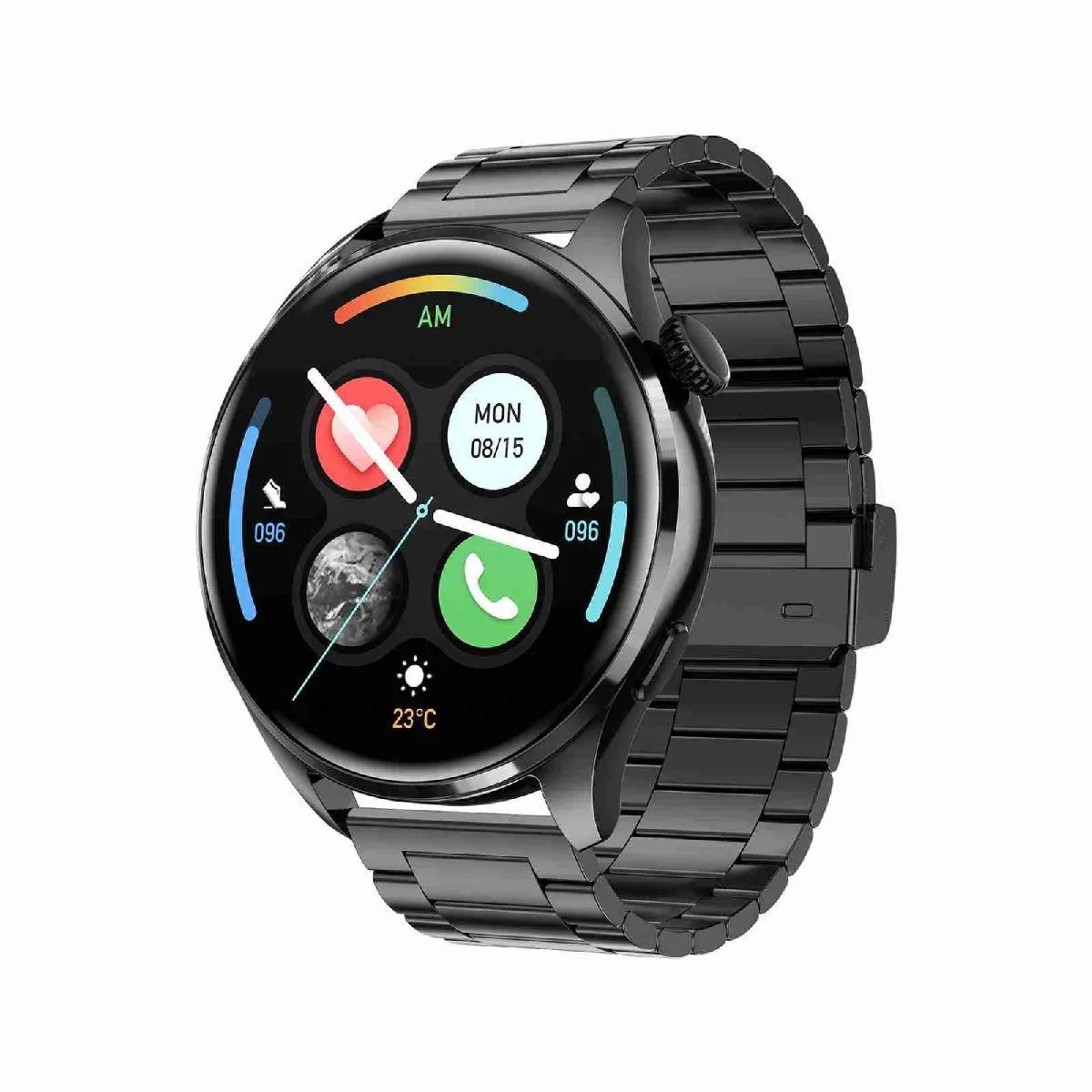 Yonis Noir Montre Connectée Ip67 Multifonction Bluetooth Santé